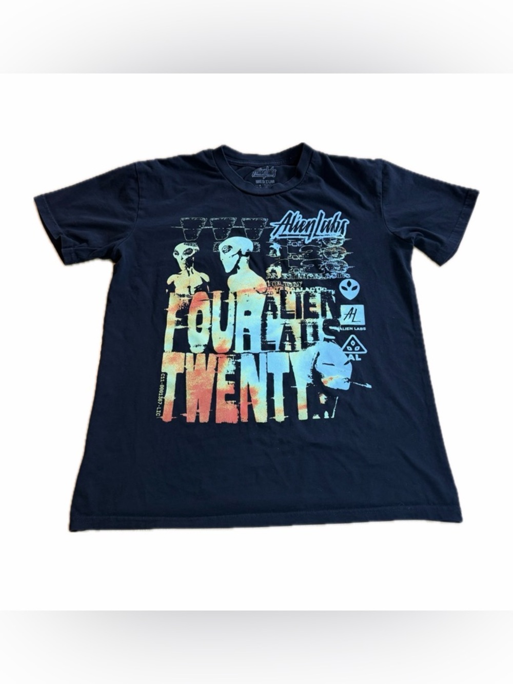 Alien Labs Logo Four Twenty Graphics BLACK Tshirt -  Men's Sz M